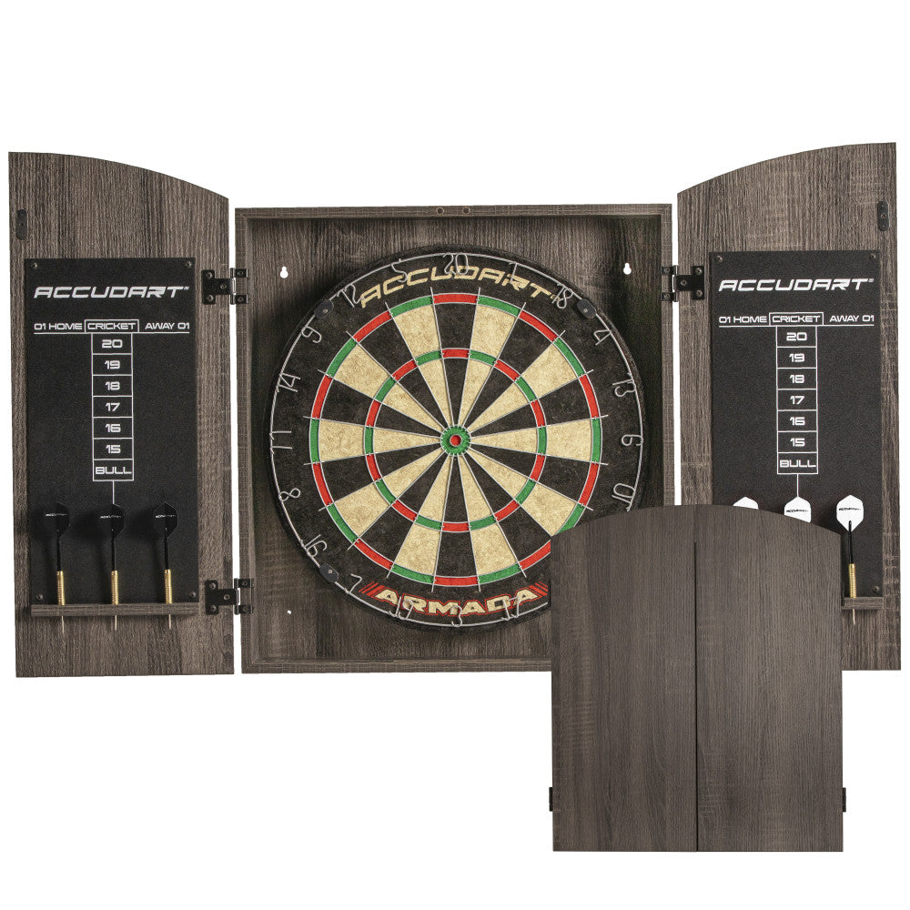 Bristle Dart Board, Tournament Sized Indoor Hanging Number Target Game for  Steel Tip Darts- Dartboard with Mounting Hardware by Hey! Play!