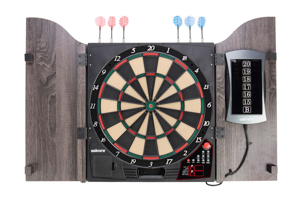 Shops Electronic Dart Cabinet Set