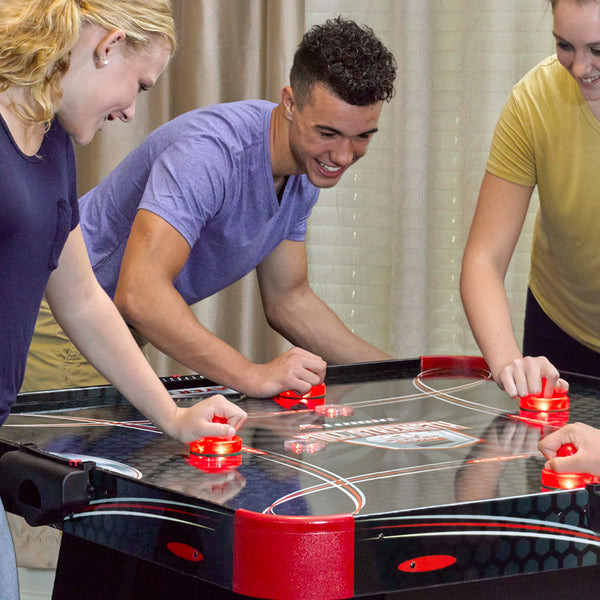 Atomic Arcade Freestanding Composite Air Hockey Table in the Air Hockey  Tables department at