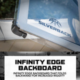 infinity edge backboard on a wall mounted goal for basketball 