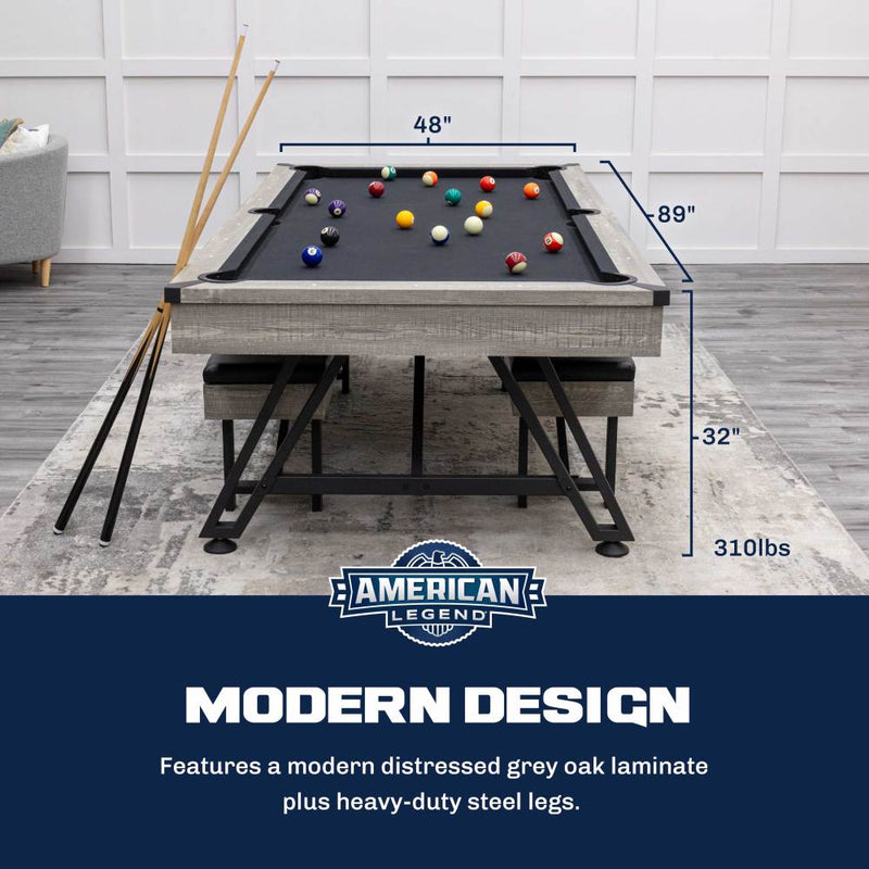 American Legend 3-in-1  Madison Pool + Poker Dining Table_3