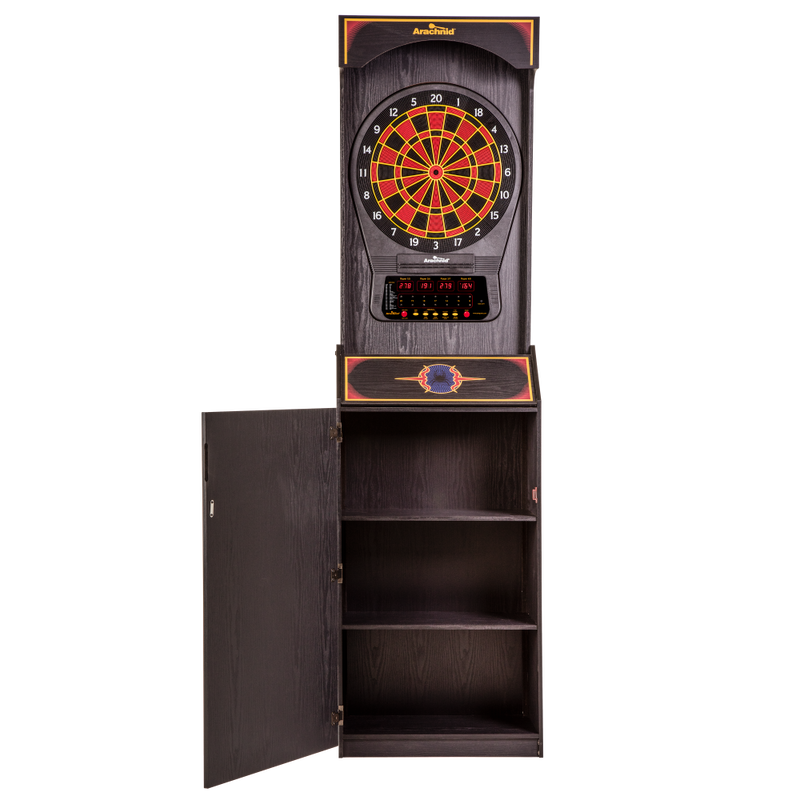 Cricket Pro 650 Standing Electronic Dartboard Cabinet Set