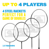 Triumph 4-Player Badminton Set