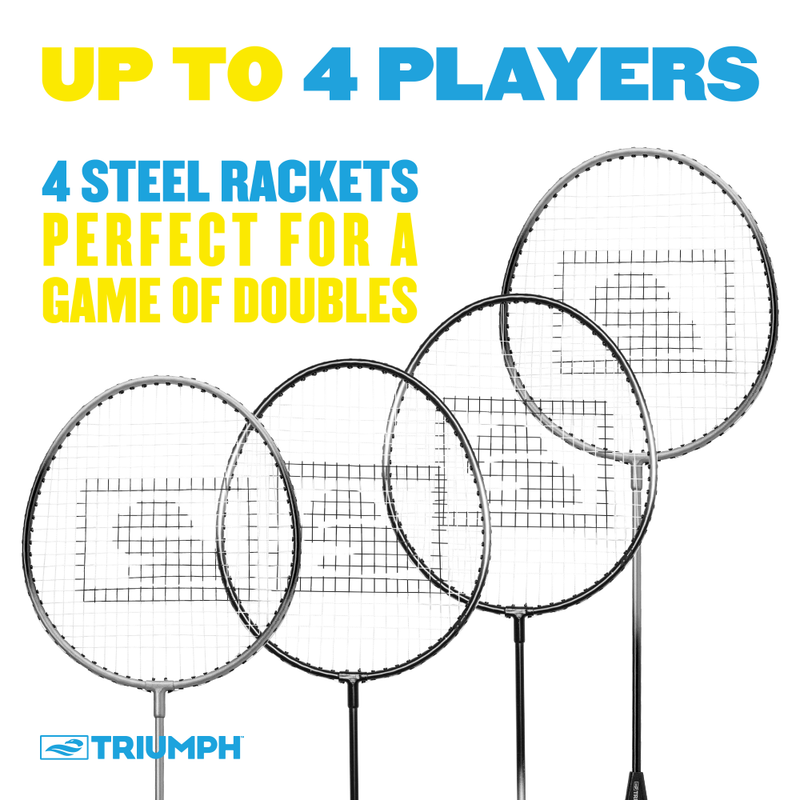 Triumph 4-Player Badminton Set