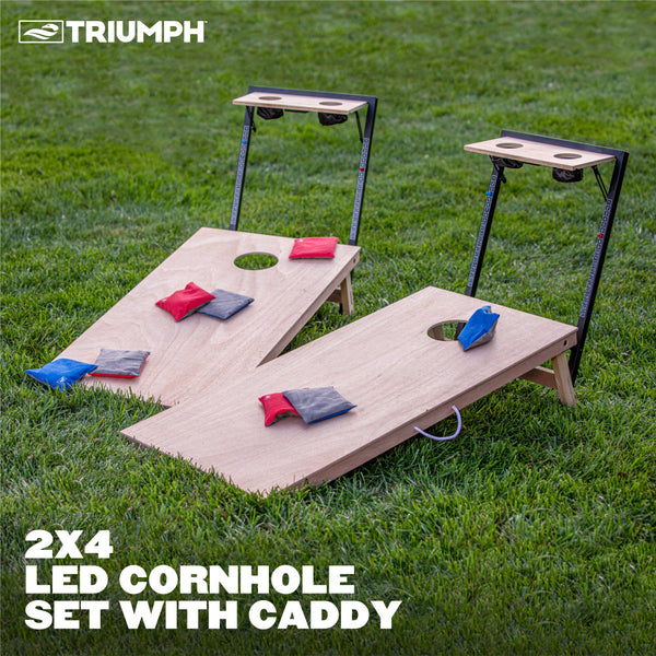 Triumph 2x4 Cornhole Set with Integrated Caddy_2