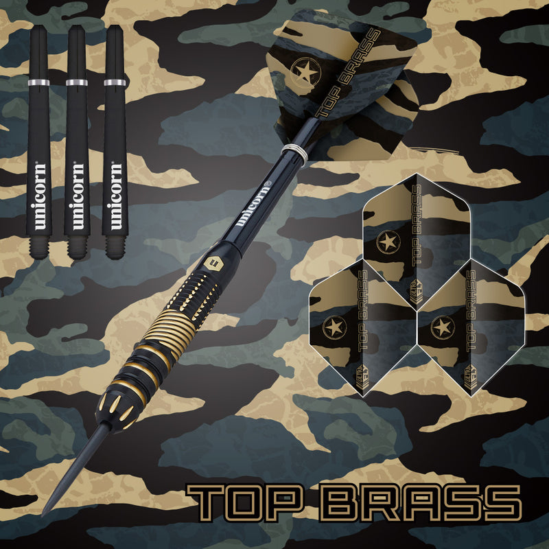 Unicorn Top Brass 2 Steel Tip Dart Set_2