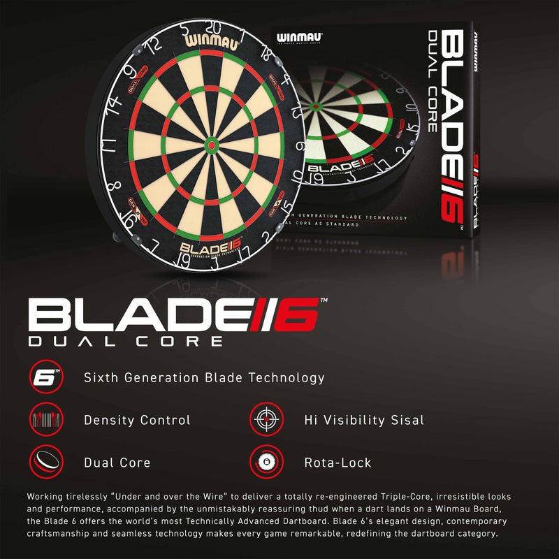 Winmau Blade 5 and Blade 6 Bristle Dartboards - Winmau Blade 6 Triple Core  Bristle Dartboard Winmau Blade 5 Bristle Dartboard