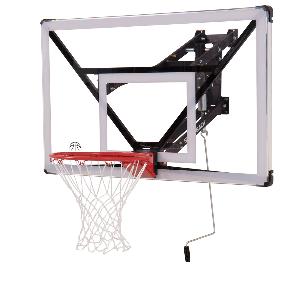 44'' Basketball Backboard and Rim Combo, Wall Mounted Basketball